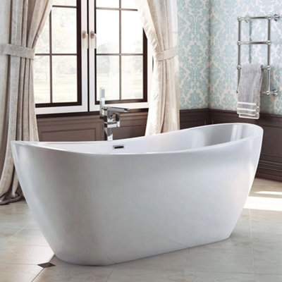 GravaHaus Luxury 1820mm Modern Freestanding Slipper Bath from B&Q