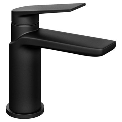 GravaHaus Luxury Modern Standard Mono Basin MixerBlack from B&Q