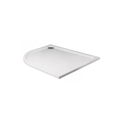 Just Trays Fusion 1000X800 Lh Quad Matt Wht from B&Q