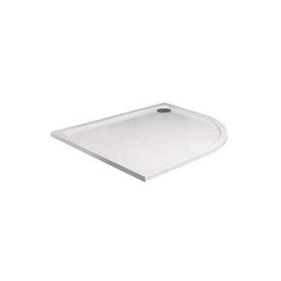 Just Trays Fusion 1000X800 Rh Quad Matt Wht from B&Q