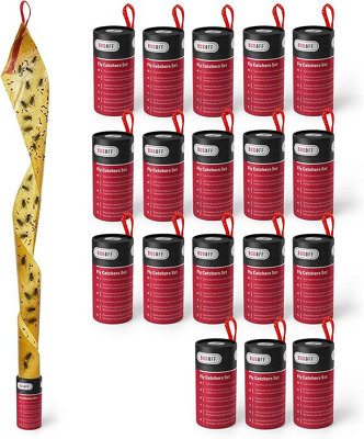 Bugoff Sticky Fly Sticky Trap TapePack Of 18 PieceDrosophila Insect Flies Catcher Strips from B&Q
