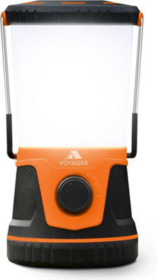 Voyager Led Camping Lantern  1500 Lumen Camping Light LampUp To 40 Hours Battery Perfect Emergency Lantern Orange from B&Q