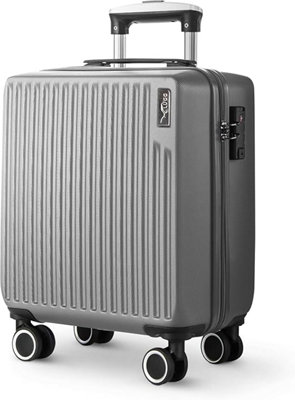 Lugg 15 Inch Vacay Cabin Case45X33X20 CmAirline Approved Carry On SuitcaseAbs Lightweight SuitcaseWater ResistantRaven from B&Q