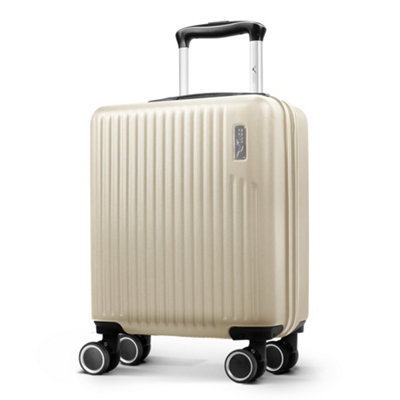 Lugg 15 Inch Vacay Cabin Case45X33X20 CmAirline Approved Carry On SuitcaseAbs Lightweight SuitcaseWater ResistantEarth from B&Q