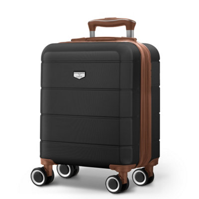 Lugg 15 Inch Jetset Lightweight Travel Cabin Bag Abs Shell Protection 45X36X20CmBlack And Brown from B&Q