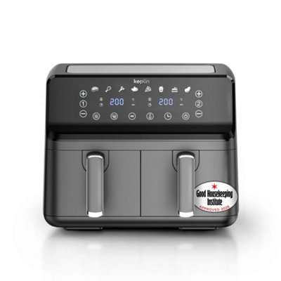 Keplin 9L Dual Zone Air Fryer - Black - Image 3