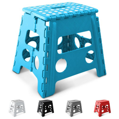 Keplin Inch Heavy Duty Folding Step Stool, Non-Slip Foldable Footstool For Toddlers, Children And Adults Size 13