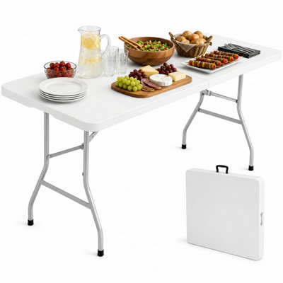 Alivio 6Ft Folding Table - Plain White / 180Cm - Image 3