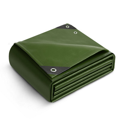 Keplin 2X3M 90 Gsm Waterproof Tarpaulin Cover Sheet Heavy DutyMould ResistantEasy To Wash Pe MaterialGreen from B&Q