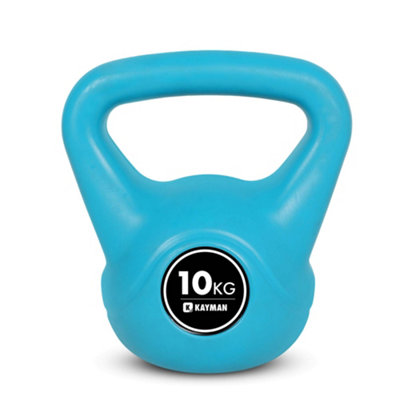 Kayman Kettlebell 4Kg, 6Kg, 8Kg, 12Kg, 16Kg, 20Kg - Ergonomic Handle & Flat Bottom For Stability - Home Gym