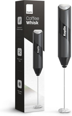 B&Q -  Handheld Milk Frother ,stainless Steel Electric Whisk Black1 Pack