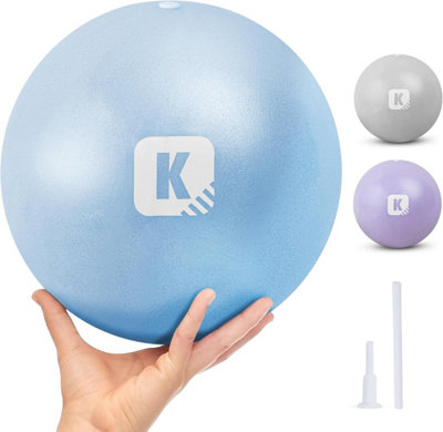 Kayman Pilates Balls 25CmAnti-Burst Yoga Ball For Core StrengthFitnessBalanceAnd Physical TherapyBlue from B&Q