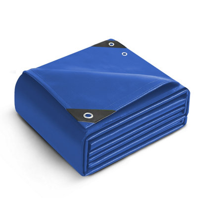 Keplin 3X3M 70 Gsm Waterproof Tarpaulin Cover Sheet Heavy DutyMould ResistantEasy To Wash Pe MaterialBlue from B&Q