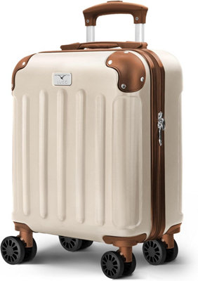 Lugg 15 Inch Skywander Lightweight Underseat Cabin Bag Easyjet Approved 45 X 34 X 20Cm24LCream And Brown from B&Q