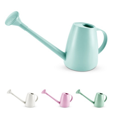 Keplin 1.8L Plastic Watering Can With Plastic Sprinkler Rose Durable Garden Watering Jug For Plants & FlowersBlue from B&Q
