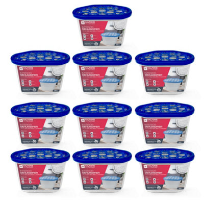 Haltons Pack Of 10 (500Ml)  Moisture Absorber Dehumidifiers Condensation Remover For DampMouldHomeWardrobe And Kitchen from B&Q