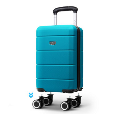 B&Q -  Jetset 40Cm Suitcase Hard Shell Abs40 X 30 X 20 Cm (Wheels Off)19LTeal