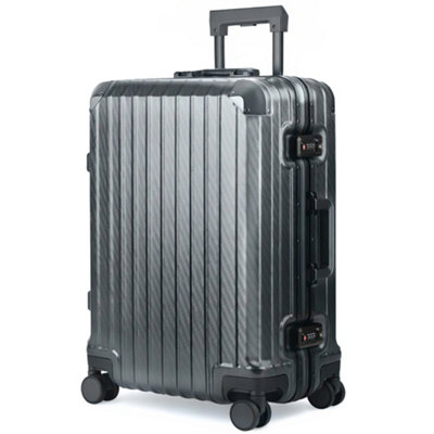 Lugg Solo Explorer 20 Inch Cabin Suitcase 55X38X22Cm 37L5 Years WarrantySpinner WheelsTsa LockGrey from B&Q