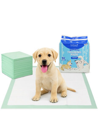 Furdreams Bamboo Super Absorbent Puppy Training Pads 60X90Cm50Pk from B&Q