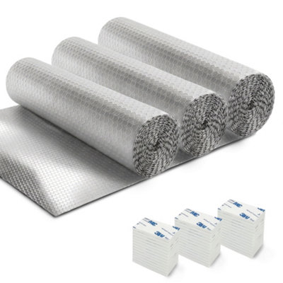 B&Q -  Reflective Radiator Insulation Foil 5M X 60Cm Energy SavingHome Heating Efficiency3M Self-Adhesive PadsPack Of 3