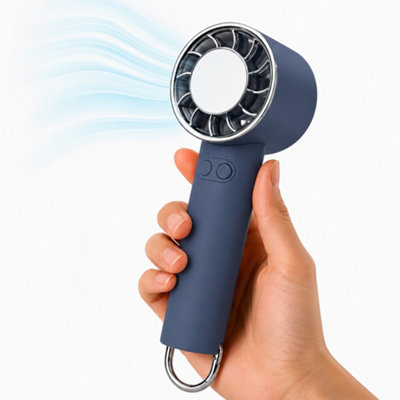 Keplin Handheld Cooling Fan2000Mah Rechargeable Battery3 Speed Portable 8000 Rpm Usb Mini Fan With Cooling PlateBlue from B&Q