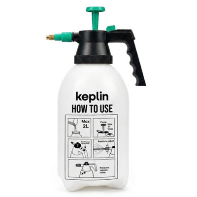 Keplin 5L Pump-Action Pressure Sprayer With Plastic Lance For Gardening - White / 31Cm - Image 3