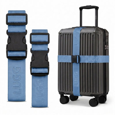 Lugg Unisex Blue Adjustable Age Straps - Suitcase Travel Belts In | Size: 2 Pack - Image 4