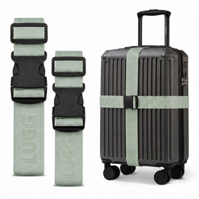 Lugg Unisex Green Adjustable Age Straps – Suitcase Travel Belts In | Size: 2 Pack - Image 3