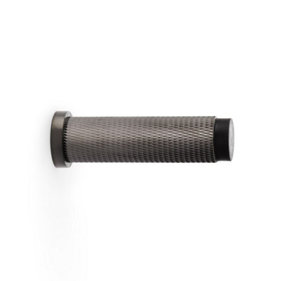Alexander & Wilks Brunel Knurled Door StopDark Bronze Pvd from B&Q