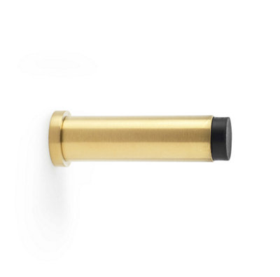 Alexander & Wilks Plain Projection Cylinder Door StopSatin Brass Pvd from B&Q