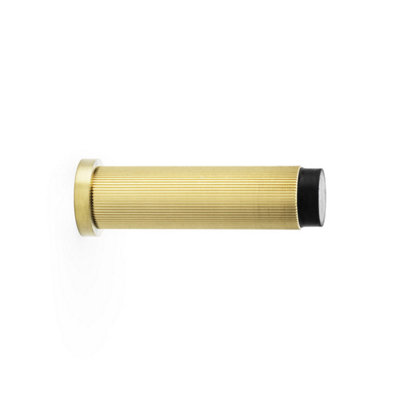 Alexander & Wilks Reeded Projection Door StopSatin Brass Pvd from B&Q
