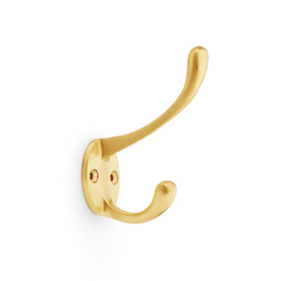 B&Q -  Victorian Hat And Coat HookSatin Brass