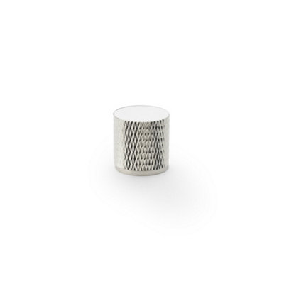 Alexander & Wilks Brunel Knurled Cylinder Cupboard KnobPolished Nickel20mm from B&Q