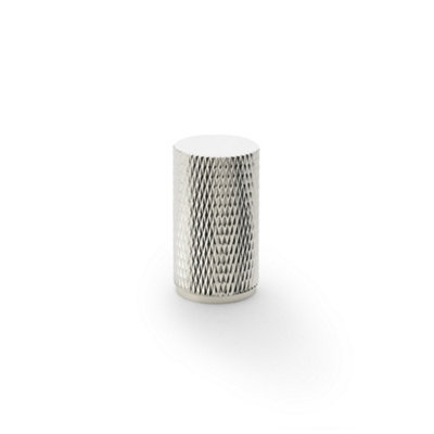 Alexander & Wilks Brunel Knurled Cylinder Cupboard KnobPolished Nickel35mm from B&Q