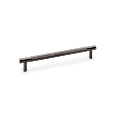 Alexander & Wilks Brunel Knurled T-Bar Cupboard HandleDark Bronze PvdCentres 160mm from B&Q