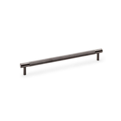 Alexander & Wilks Brunel Knurled T-Bar Cupboard HandleDark Bronze FinishCentres 224mm from B&Q
