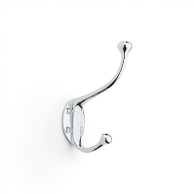 B&Q -  Traditional Hat And Coat HookPolished Chrome