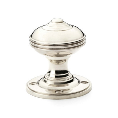 Alexander & Wilks Romeo Mortice KnobPolished Nickel from B&Q