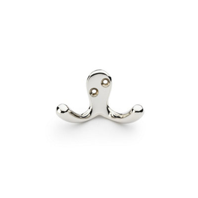 B&Q -  Victorian Double Robe HookPolished Nickel