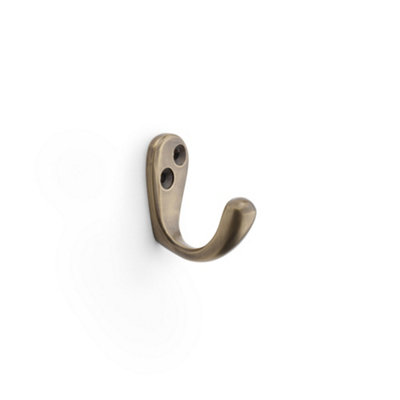 B&Q -  Victorian Single Robe HookAntique Brass