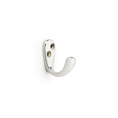 B&Q -  Victorian Single Robe HookPolished Nickel