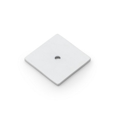 Alexander & Wilks Quantock Square BackplateSatin Chrome from B&Q