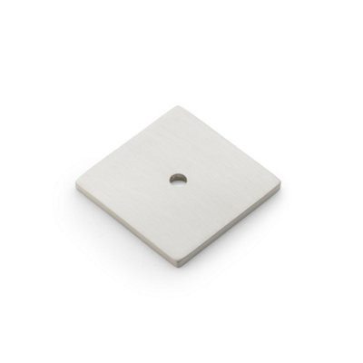 Alexander & Wilks Quantock Square BackplateSatin Nickel from B&Q