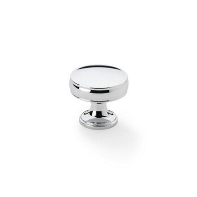 Alexander & Wilks Lynd Cupboard KnobPolished Chrome32mm from B&Q