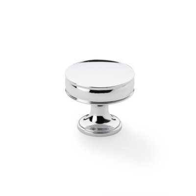 Alexander & Wilks Lynd Cupboard KnobPolished Chrome38mm from B&Q