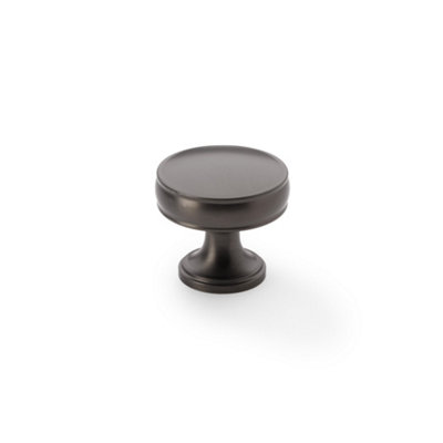 Alexander & Wilks Lynd Cupboard KnobDark Bronze32mm from B&Q