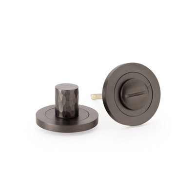 B&Q -  Hammered Thumbturn And ReleaseDark Bronze