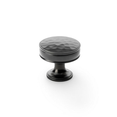 Alexander & Wilks Lynd Hammered Cupboard KnobDark Bronze38mm from B&Q