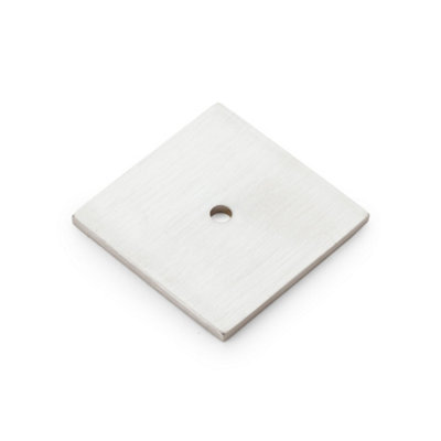 Alexander & Wilks Bullion Square BackplatePolished Nickel from B&Q