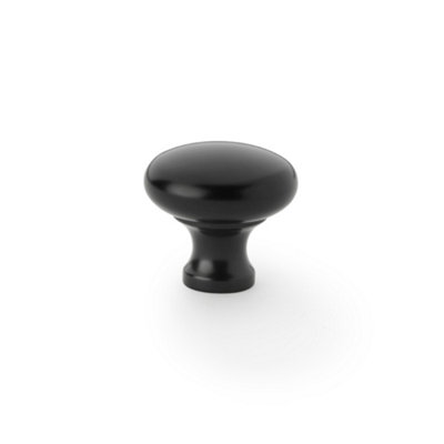 Alexander & Wilks Wade Round Cupboard KnobBlack32mm from B&Q